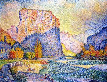 (image for) Handmade oil painting Copy paintings of famous artists Paul Signac paintings, Castellane